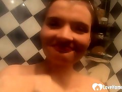 Incredible seel school girl xxx adik bisik masturbates in the shower