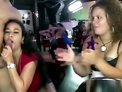 CFNM stripper sucked by women in cum of sunny leone bar party