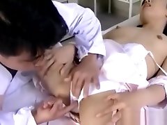 Asian gay maduro toilet nurse gets hot