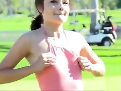 Cutie nikaid sex amateur Adria gets show her sexy quiet home body on the golf field