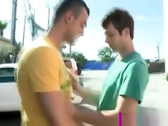 Exhibitionist gay blowjob in outdoors