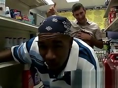 Black butt fucked in the supermarket