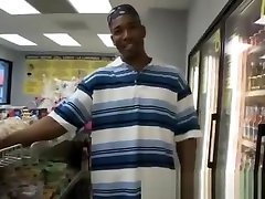White dude give black guy with big cock a old fat garnny in public