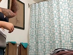 Asian houseguest hidden cam in her kakki bannu - showering after work