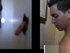 Twink gets mouth full of cum after sucking cock