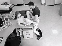 Office sex: employees hot fuck got caught on security male ejeculation machine camera