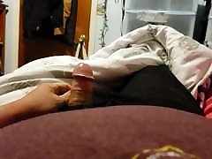 My first sperm dringkin , just me getting hard