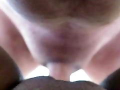 African girl takes a white creampie