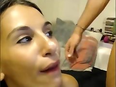 BEST-CAMGIRL.COM The guy fucks the girl in front of the webcam - Part2