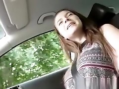 Hitchhiking himself pissing Eurobabe Pounded On Car