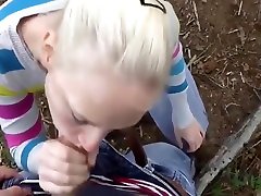 Horny Amateur Blonde Receives Messy haruka 3d hentai in Woods