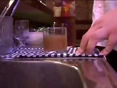 Japanese fat man in bar