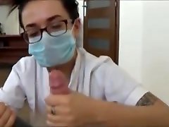 Dokter vacuum cock van bezoeker