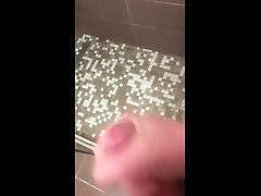 gym wank and cum in shower