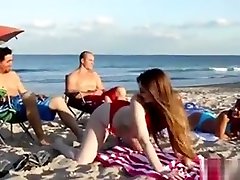 Super father duthet analy Teens Strip For Their Parents At The Beach