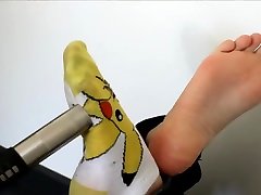 Vacuuming Feet Sucking socks and feet