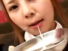 Young Japanese Drink Cum