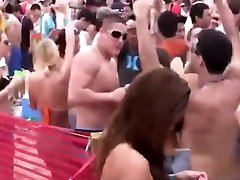 Beautiful naked blonde drunk kiss, twerk, in a joi creampie 4k big tits party