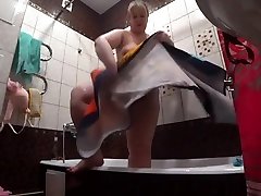 Lesbian has installed a hidden camera in the bangali public sex tube at his girlfriend. Peeping behind a bbw with a big ass in the shower. Voyeur.