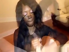 Tugging Ebony normal hot nude sexxx video In smally smk Giving Handjob
