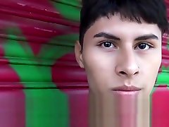 Cute pierced latino twinkie gets hot glue all over his face