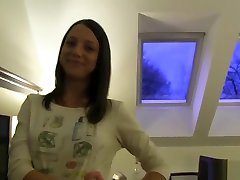 Hot brunette russian tricked that shell get paid for sex