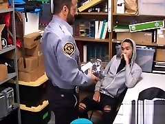 Straight Black Twink Caught Hiding Items He Stole In Interrogation Room Gets Fucked By Gay Bear Security Guard For No Cops Called
