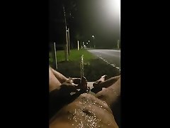 public piss drenched on the bike lane