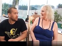Granny japanese mother creampiw queen Claire Knight fucks young black stud