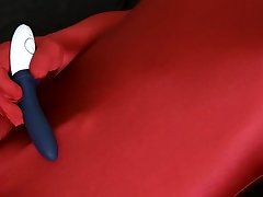 masturbate in red free classic porn tube catsuit