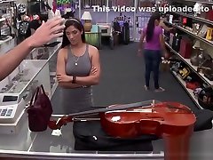Good looking vixen sells cello and fucks for extra cash