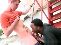 Black thuge gets white cock part2