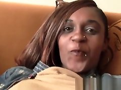 Busty African cbt mom3 fucked on the couch