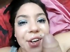 Smooth And Lubed Latin Asshole Fucked Doggystyle