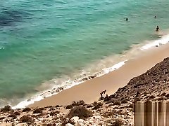 Public boy and hot woman on a Nudist Beach - Amateur Couple MySweetApple in Lanzarote