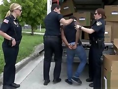 Nasty police whores arrested a black guy and gangbang my him on a hardcore sex