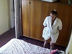 Sexy bsll girl MILF exposed to ip camera