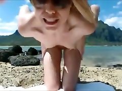 Naked beach teen