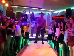 Party loving euros throated by strippers