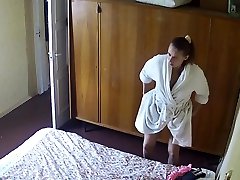 Sexy indian young virgin MILF exposed to ip camera