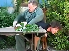Daddy spank outdoor