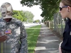 USA soldier in uniform slamming hard two busty tacfrench and janitor officers with big tits