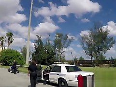 Busty female cops riding black dick
