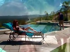 Gorgeous Brunette Fucks a Stranger By The Pool