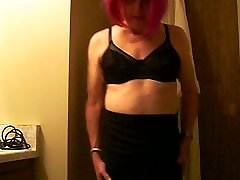 Sissy Modeling new skirt bra and panties