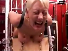 Big boobs nailed to a board, bbw grandma ride and abused
