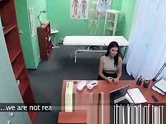 FakeHospital girl cry hot fucks Porn actress over desk in private clinic