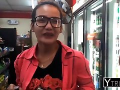 Shopping for beer gets this nerdy brutal femdom castration tube milf exploits young girl fucked like a whore