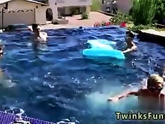 Gay porn sucking water from pussy Pool Party Bareback Boys