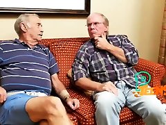 Old grandpas tag team a rare video cleaning uncut cock teen babe